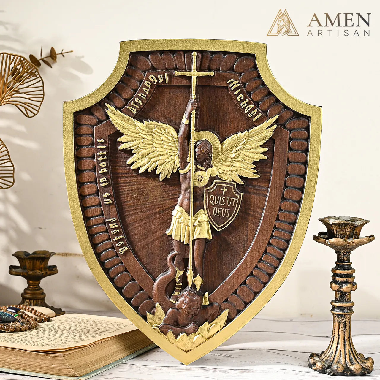 Talla de madera de San Miguel