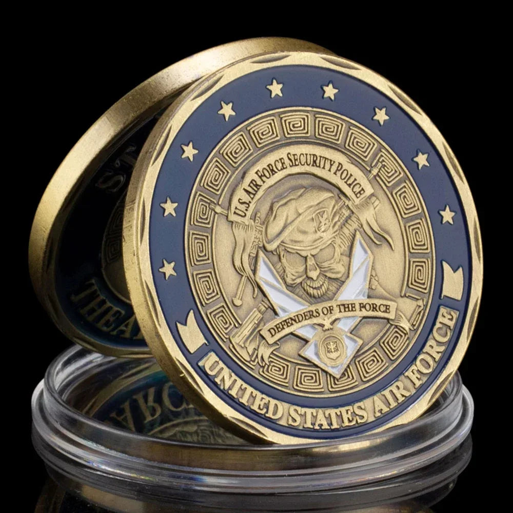 St Michael Challenge Coin – Defenders of the Force Commemorative Medal - Amen Artisan