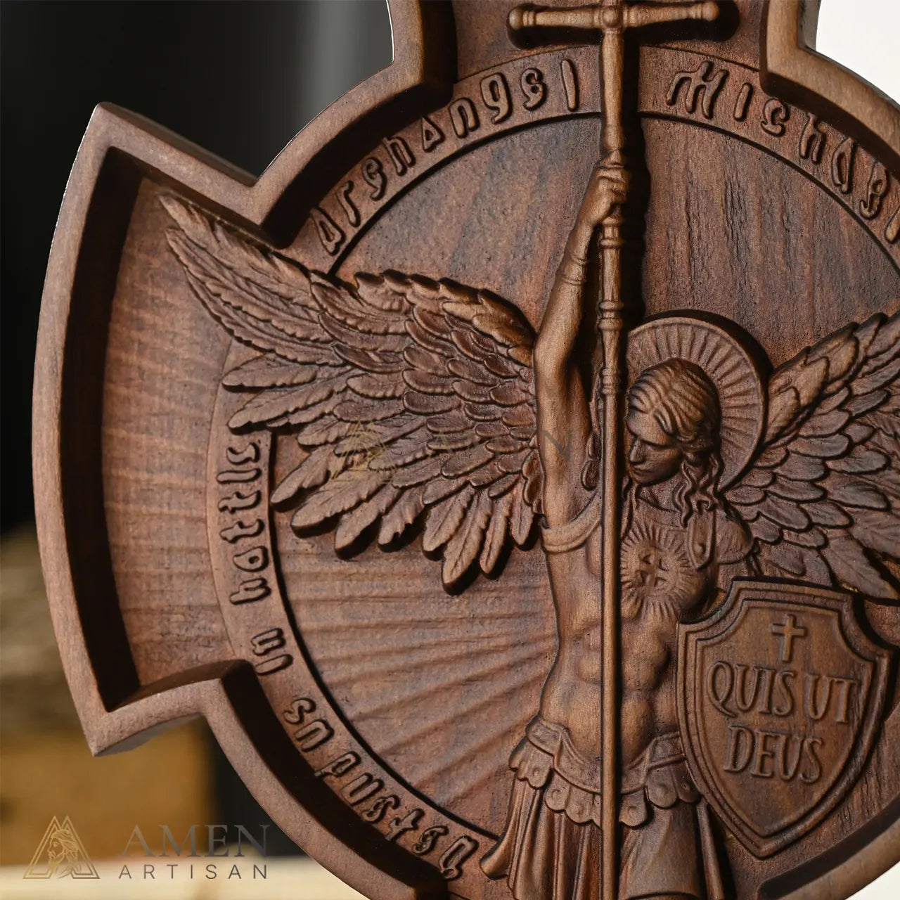 St Michael Wood Carving