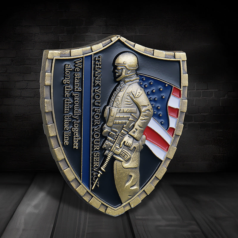 Saint Michael Shield Challenge Coin