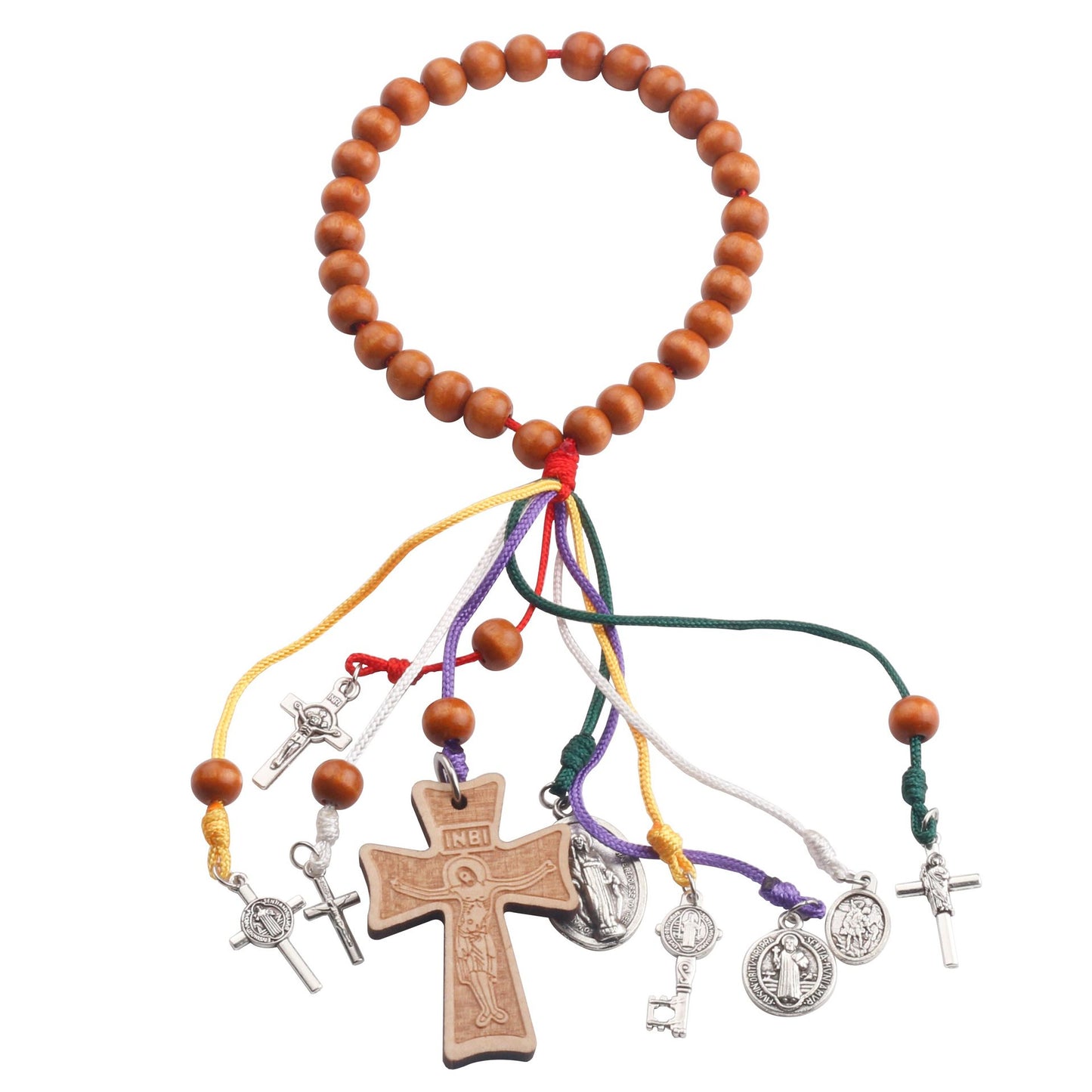 Handwoven Beaded Cord with Charms | Personalized Faith Jewelry, Wearable Blessing Amen Artisan