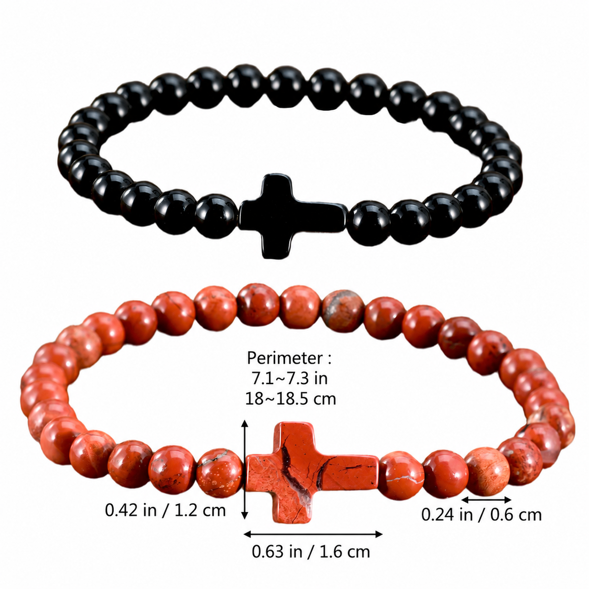 Halloween Gothic Cross Bracelet