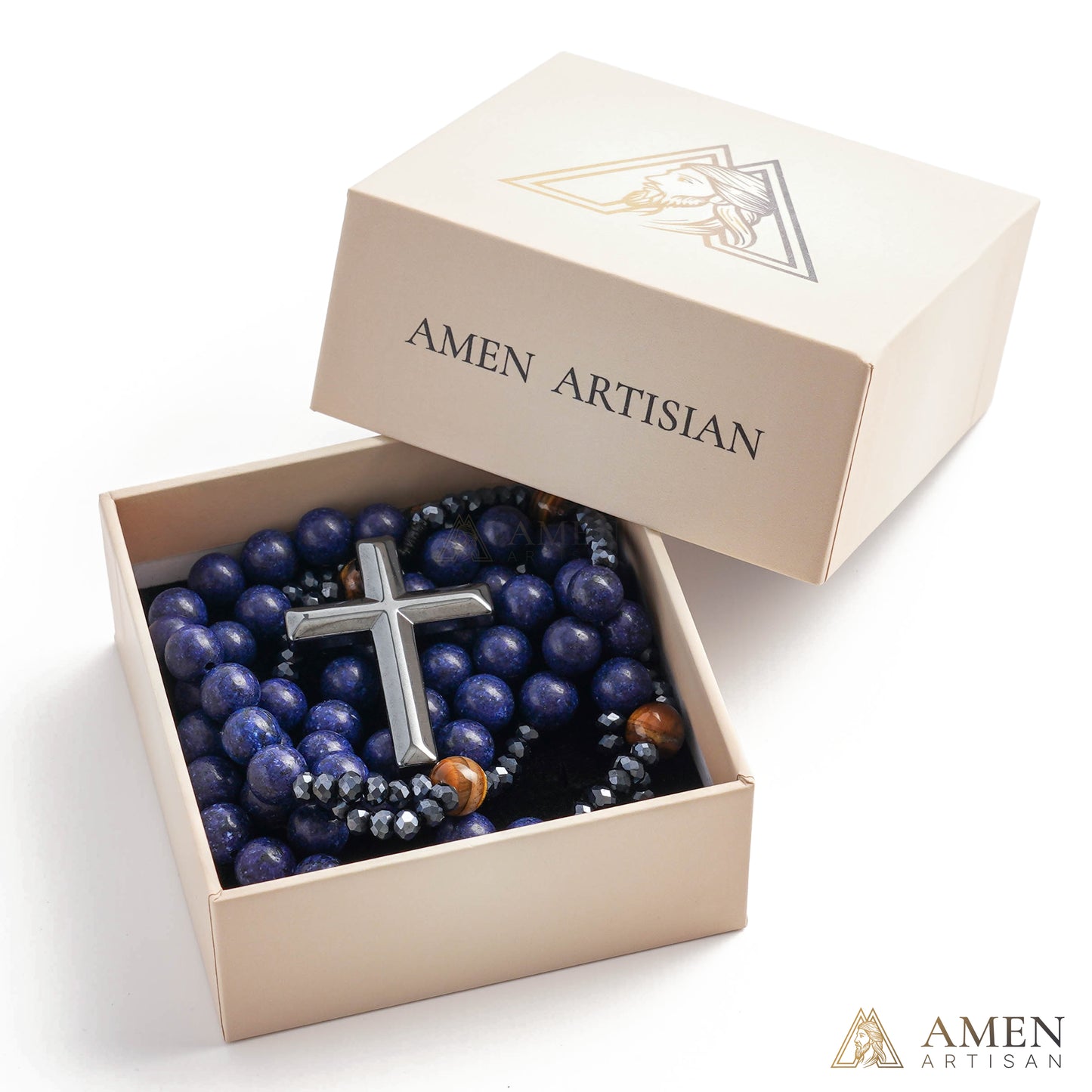 Lapis Lazuli Rosary Amen Artisan