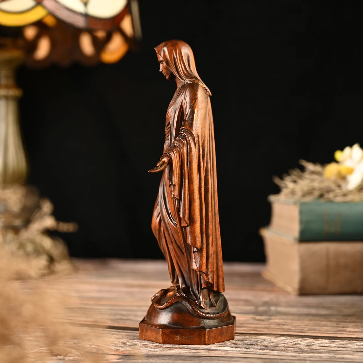 Our Lady of Grace Wood Carving