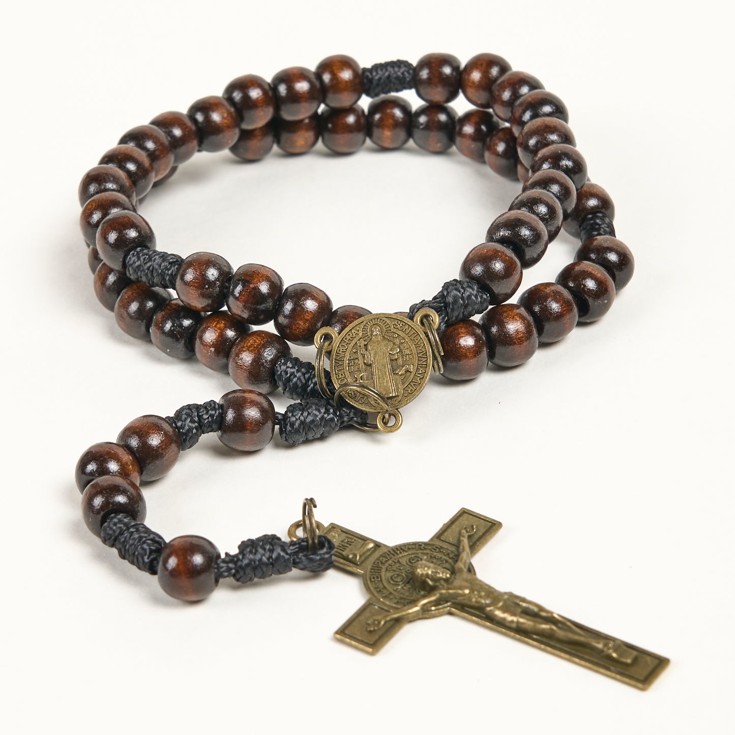 Ebony St. Benedict Crucifix Rosary | Amen Artisan