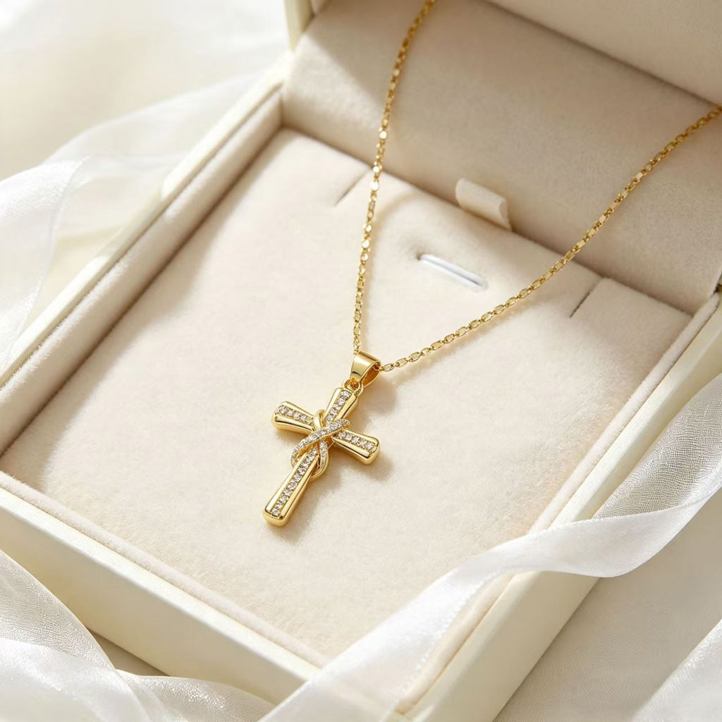 Intertwined Cross Necklace
