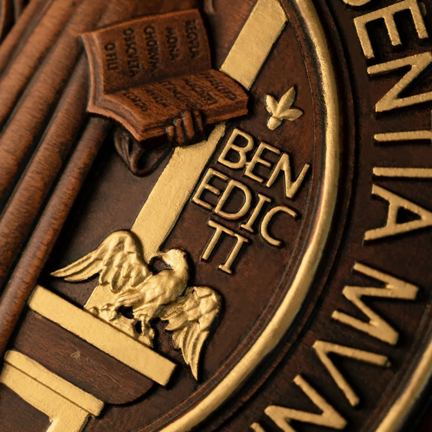 Saint Benedict Medal Wood Carving