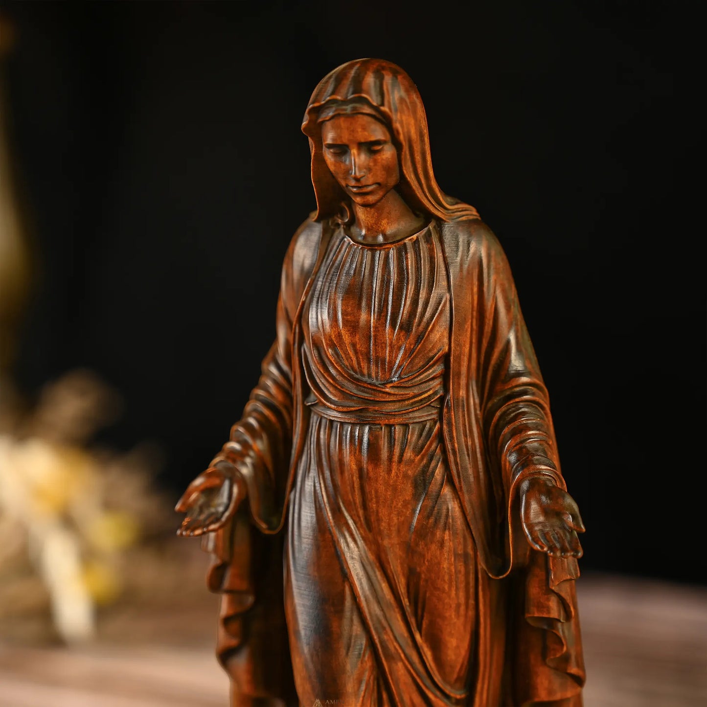 Our Lady of Grace Wood Carving