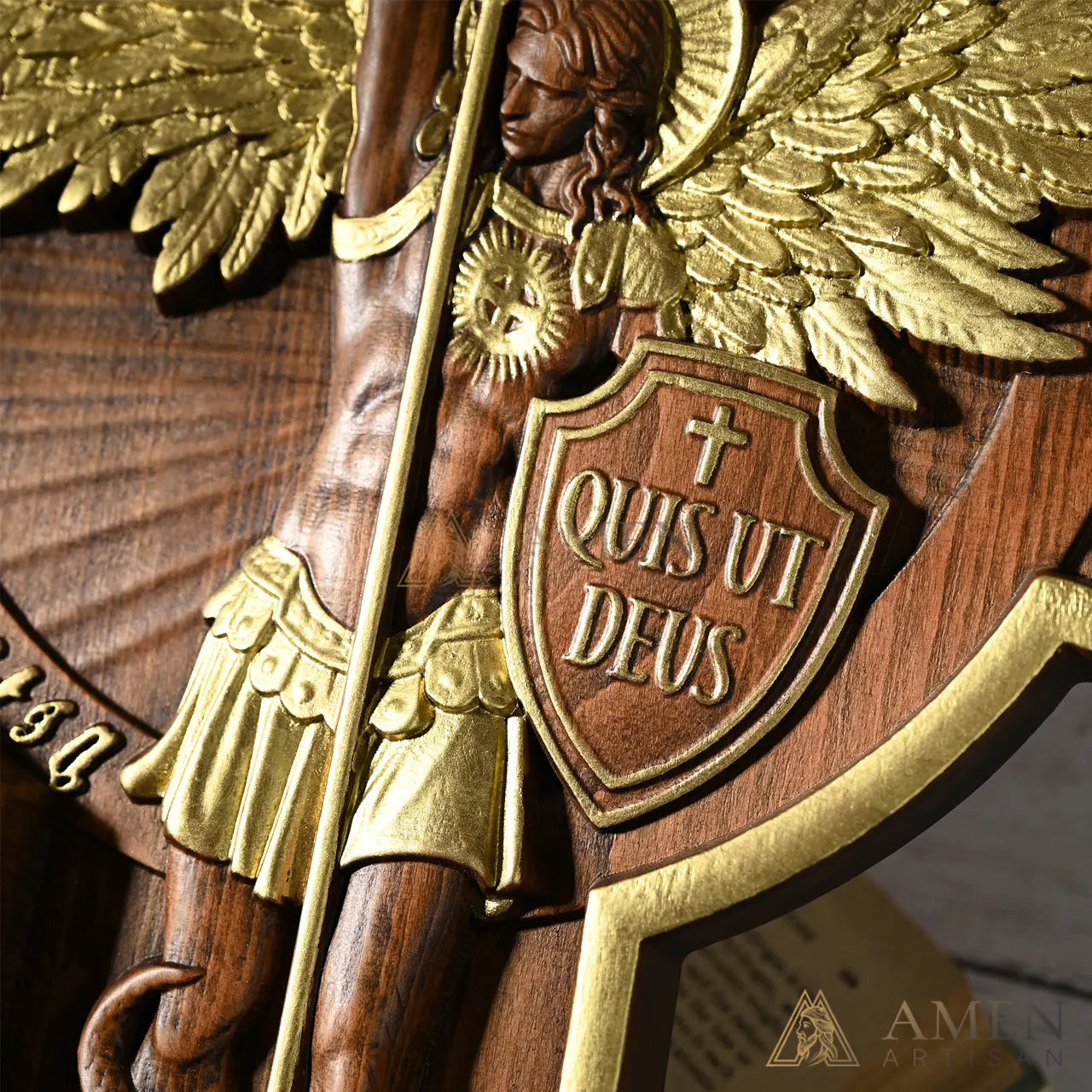 St Michael Wood Carving
