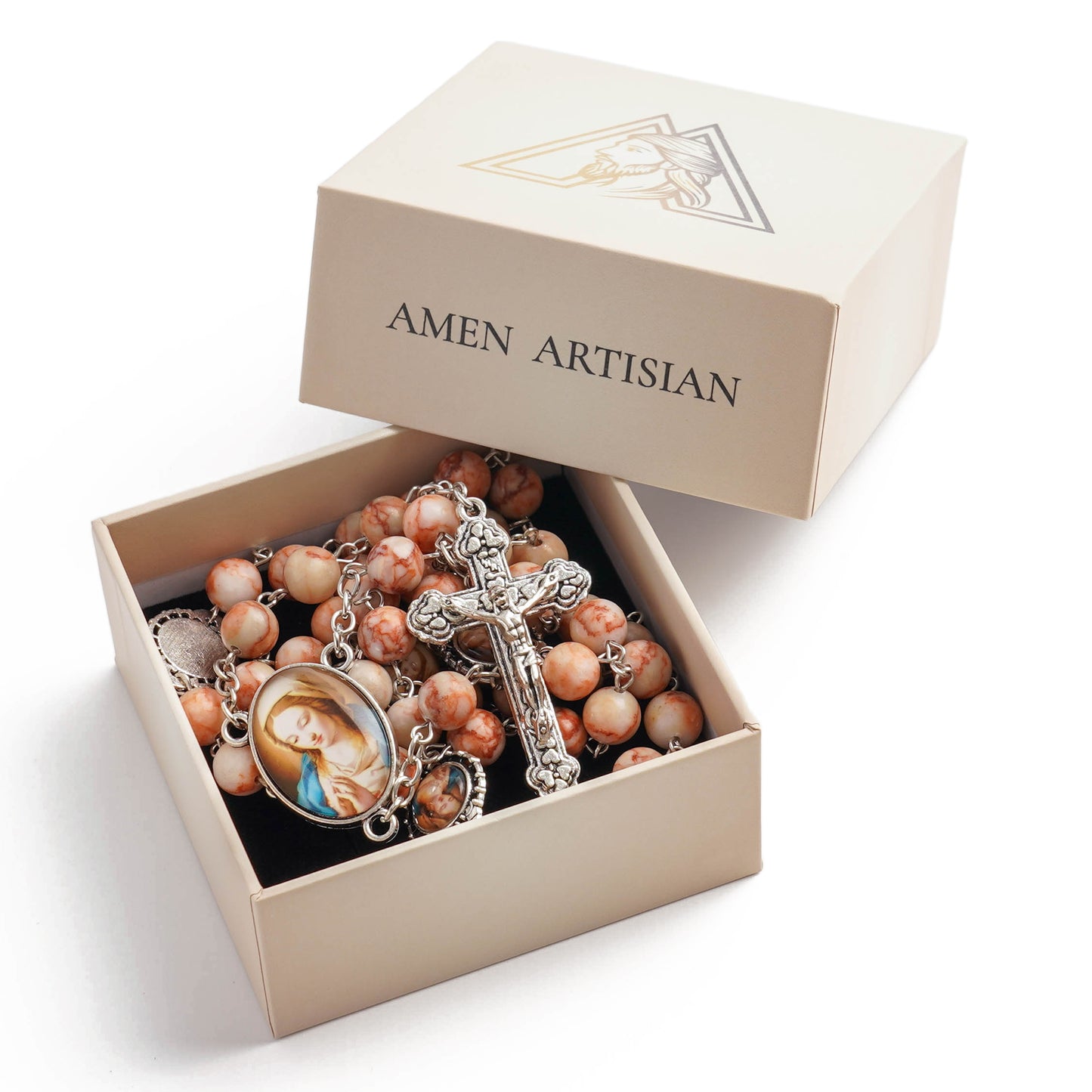 Red Vein Jasper Rosary