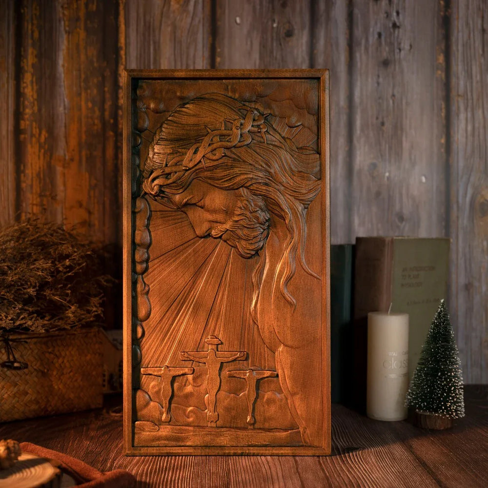 Jesus of the Passion Wood Caring