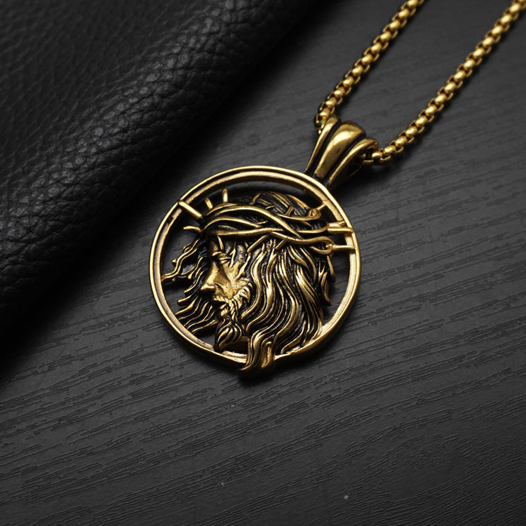 Jesus Crown of Thorns Pendant Necklace