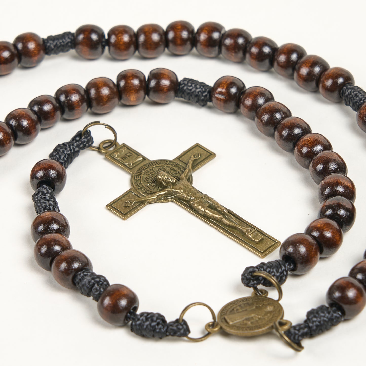 Ebony St. Benedict Crucifix Rosary | Amen Artisan