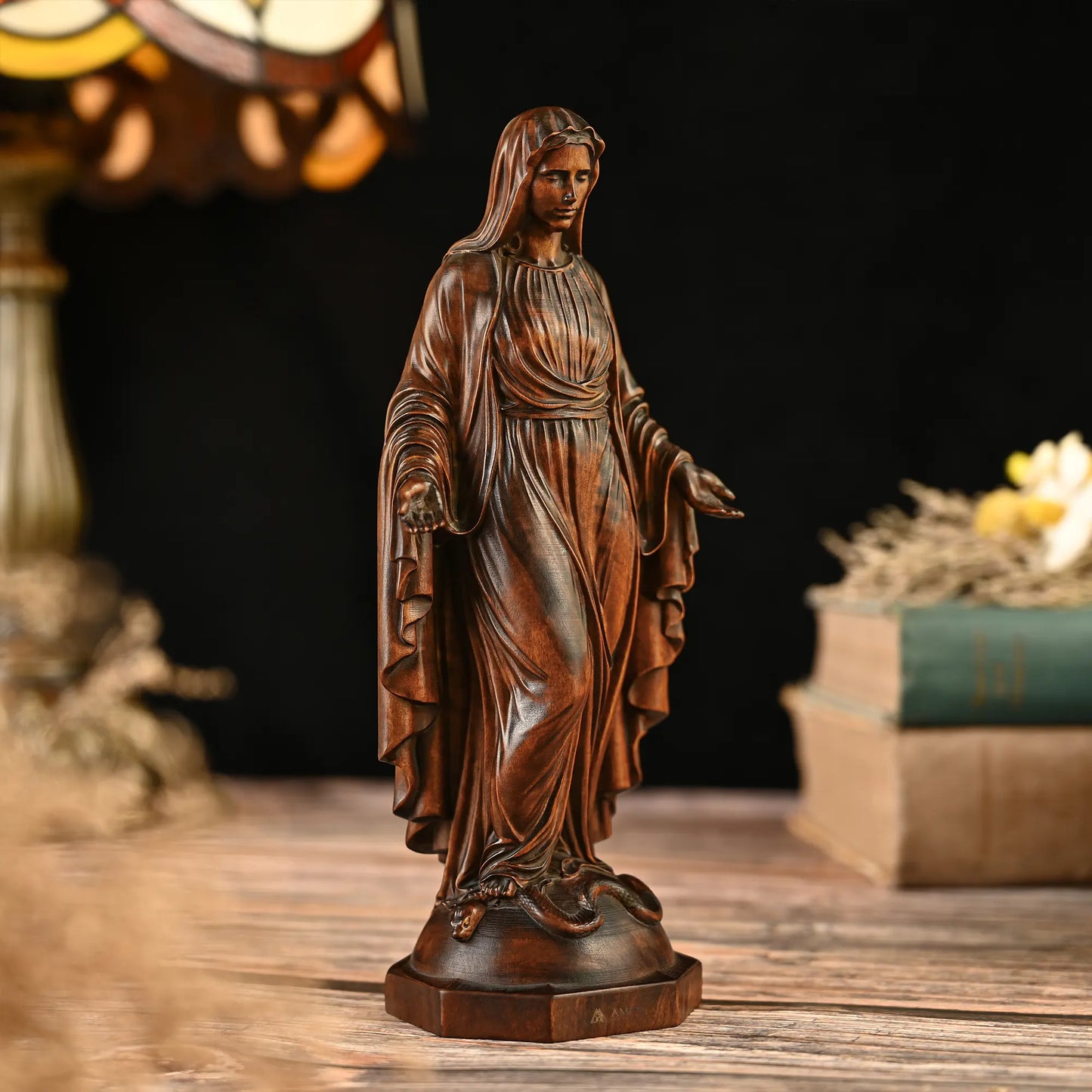 Our Lady of Grace Wood Carving