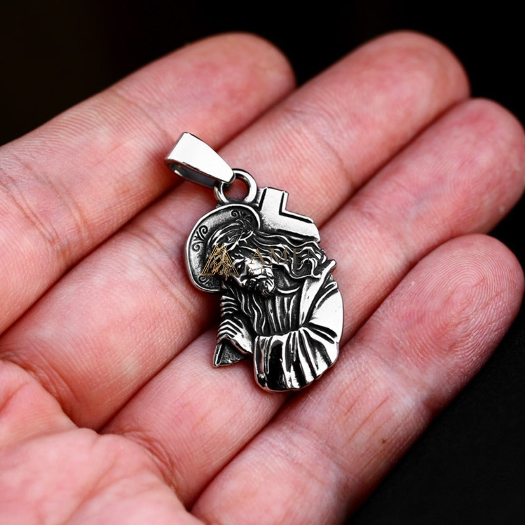 Christ of The Passion Icon Pendant Necklace Amen Artisan