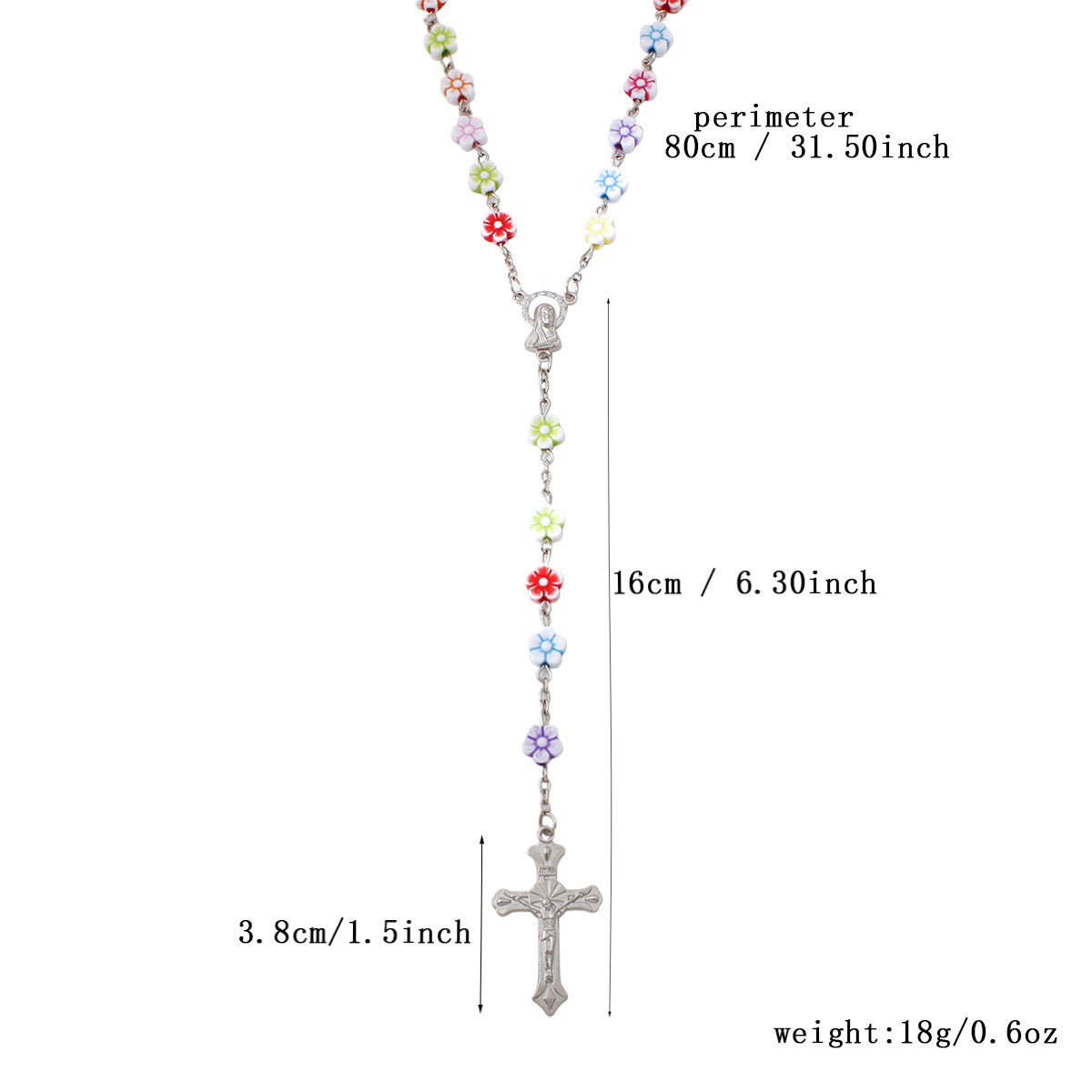Colorful Cherry Blossom Beads Rosary