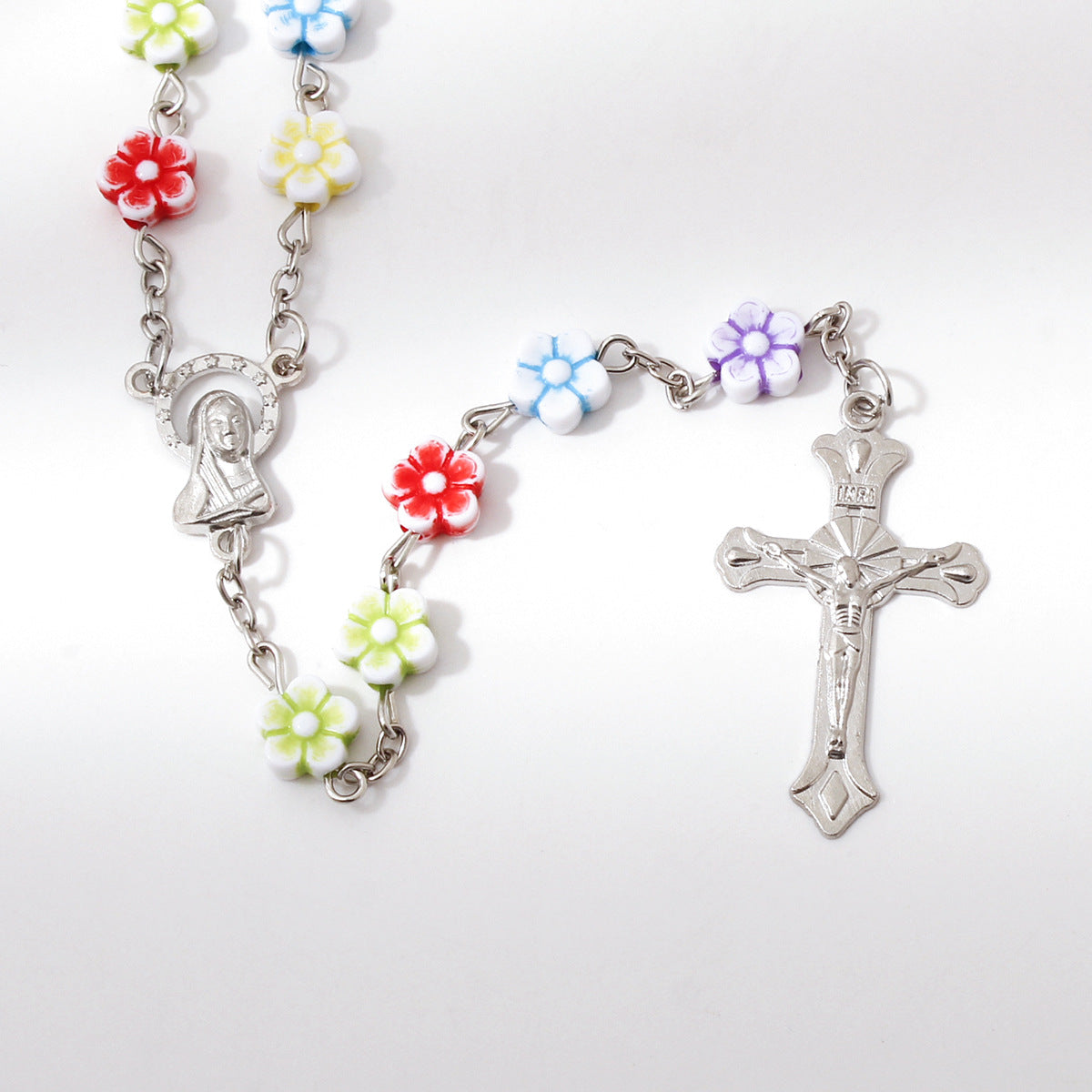 Colorful Cherry Blossom Beads Rosary