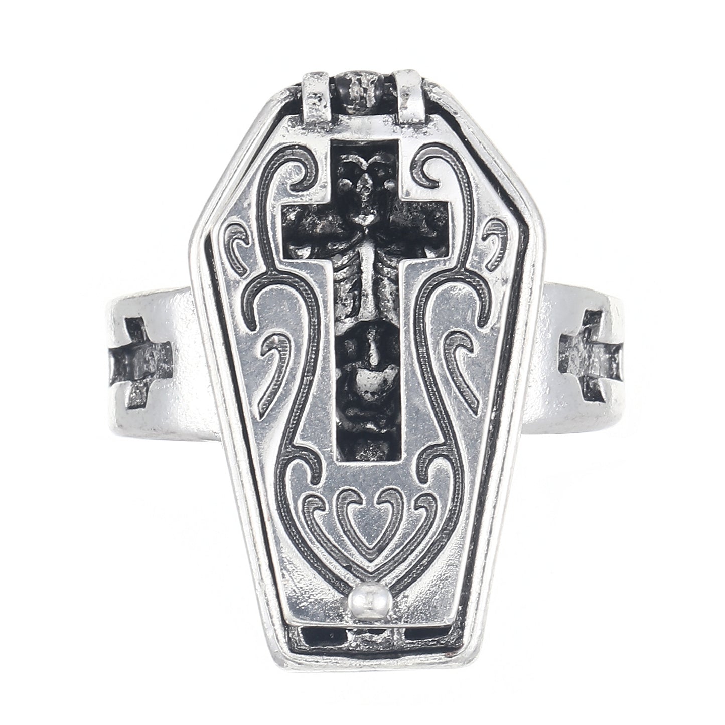 $0.99 Deal - Openable Skull Coffin Ring