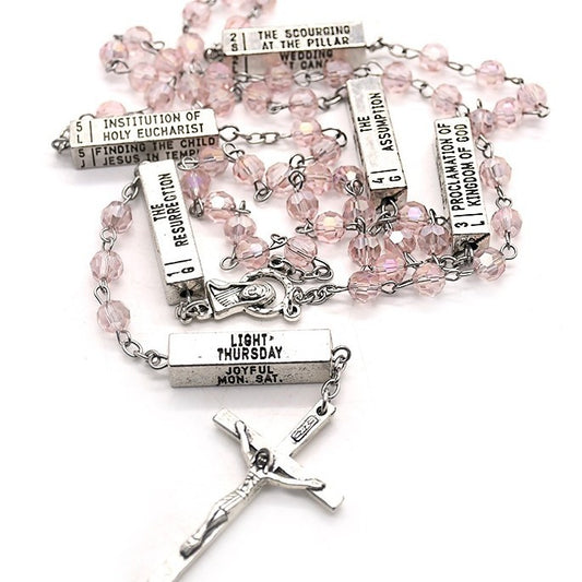 The Mysteries Rosary Engraved Mystery Bar