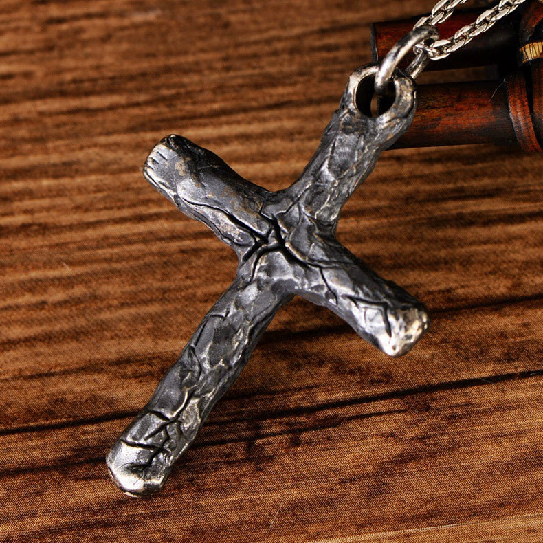 Amen Artisan Cracked Cross Pendant
