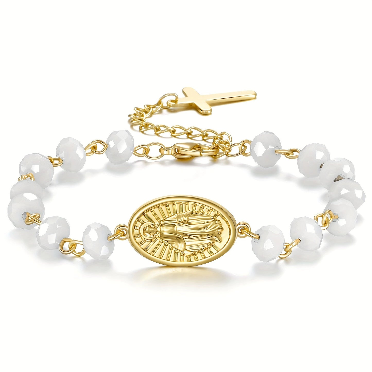 Pulseira Artesanal Medalha Milagrosa de Nossa Senhora Amém