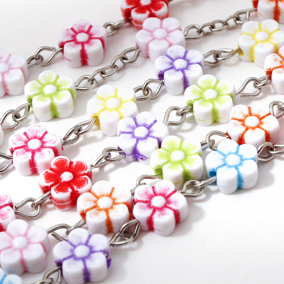 Colorful Cherry Blossom Beads Rosary