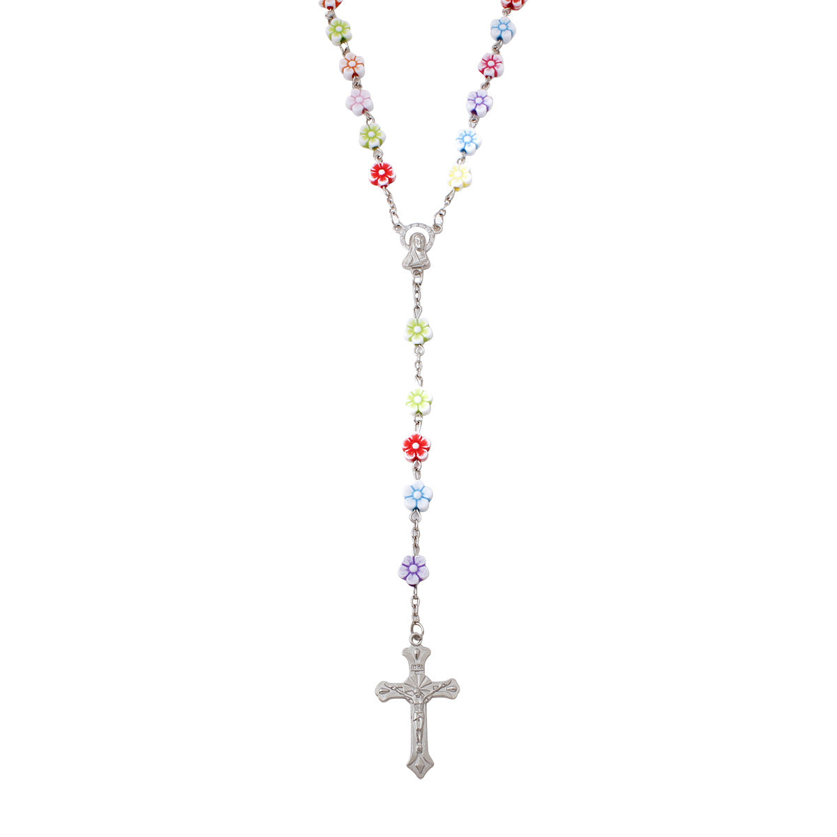 Colorful Cherry Blossom Beads Rosary