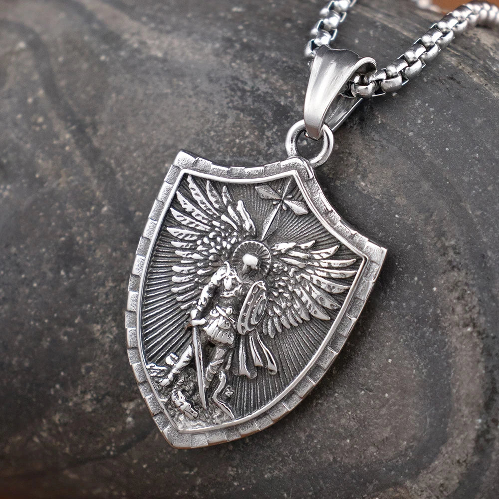 St Michael Necklace - Amen Artisan