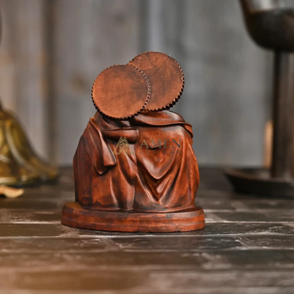 Holy Family Wood Carving