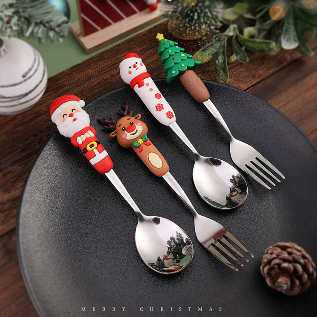 4-Piece Christmas Cutlery Set