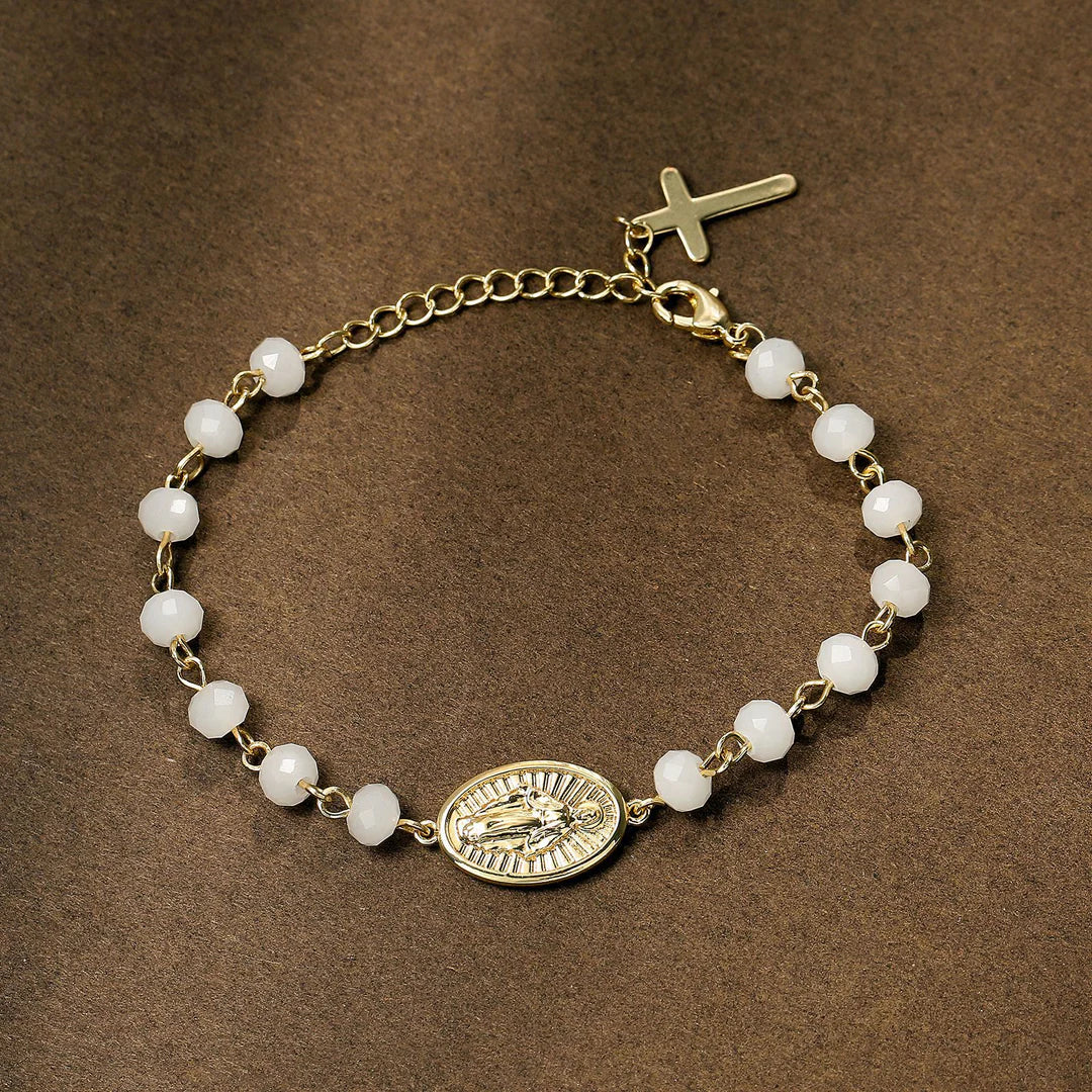 Pulseira Artesanal Medalha Milagrosa de Nossa Senhora Amém