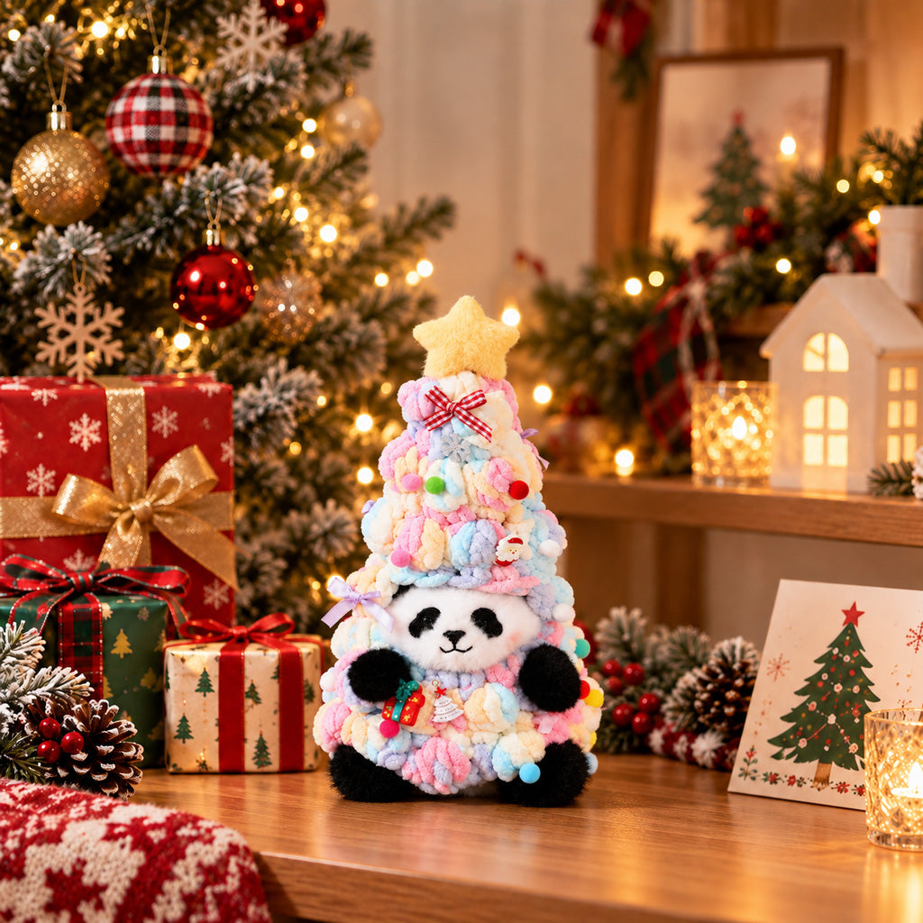 Panda Christmas Tree Plush Decoration