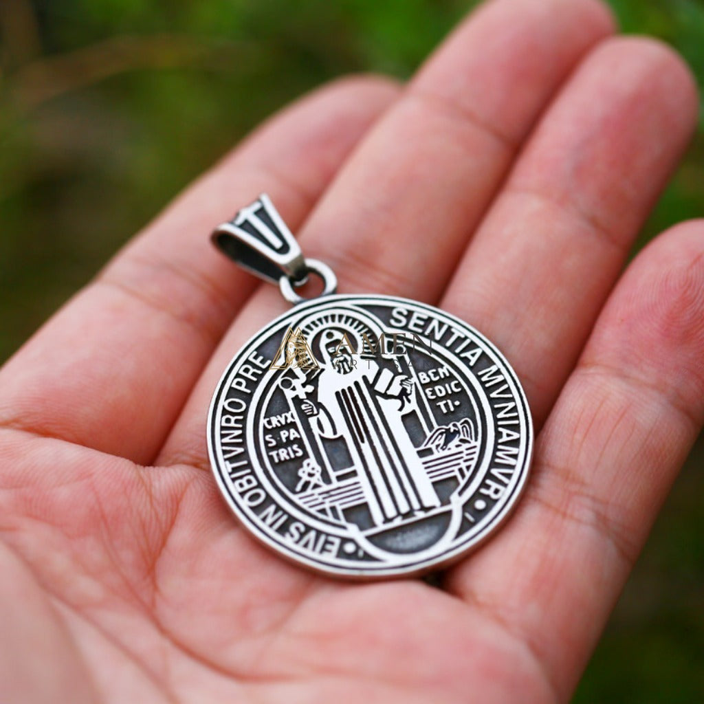 Saint Benedict Pendant Necklace Amen Artisan