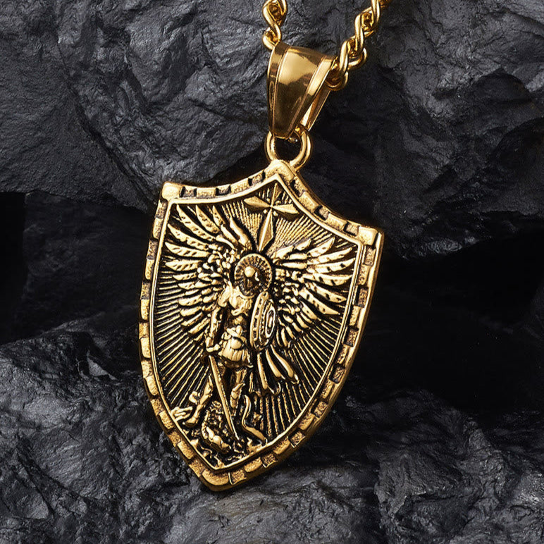 St Michael Necklace - Amen Artisan