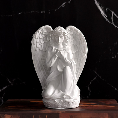 Vintage Fairy & Angel Sculpture | Whimsical Desktop Vignette, Miniature Enchantment