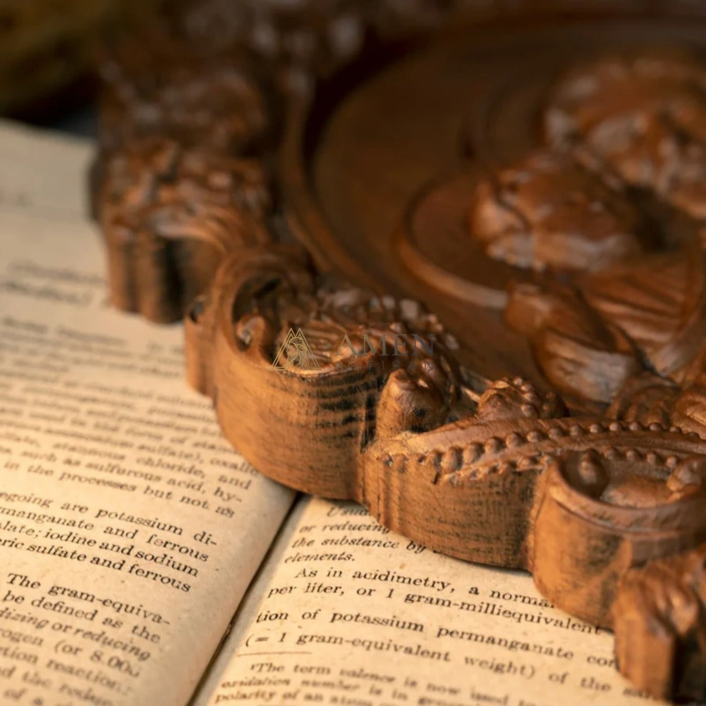 St. Joseph & Child Jesus Wood Carving