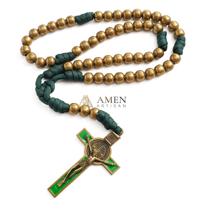 Rosario con crucifijo de paracord Amén Artesano