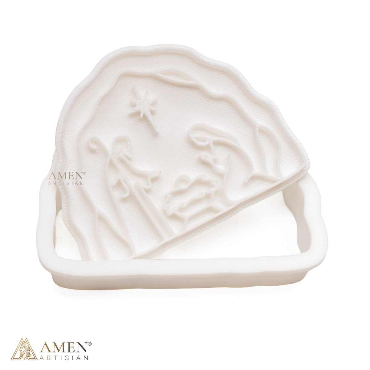 Nativity Heart Cookie Cutter & Embosser Set