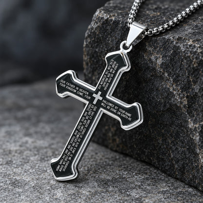 【LIMITED-TIME 50% OFF】Lord’s Prayer Cross Pendant