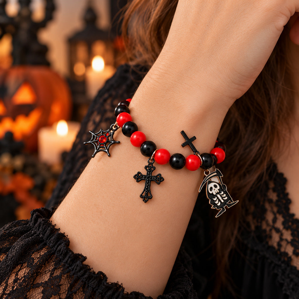 Halloween Gothic Charm Bracelet
