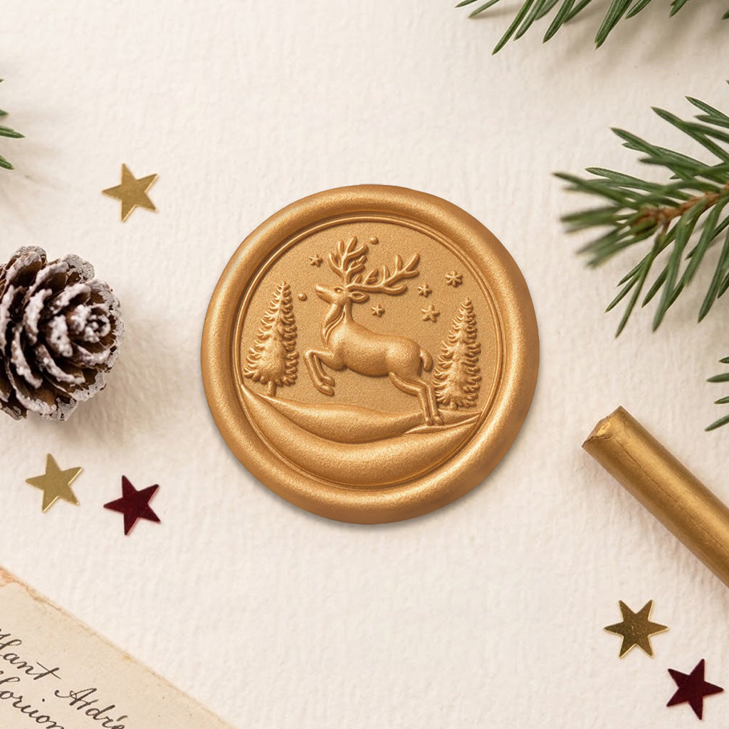 Christmas Gingerbread Wax Seal Stickers