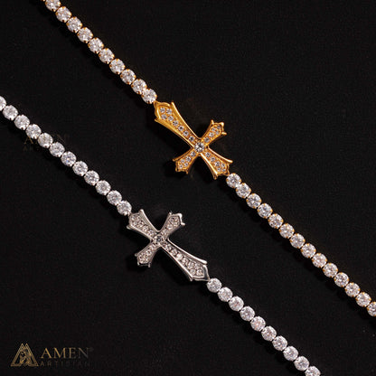 【DEAL TODAY】Faith Reminder Cross Bracelet with Adjustable Chain