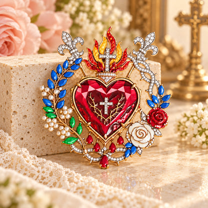 Sacred Heart of Jesus Brooch