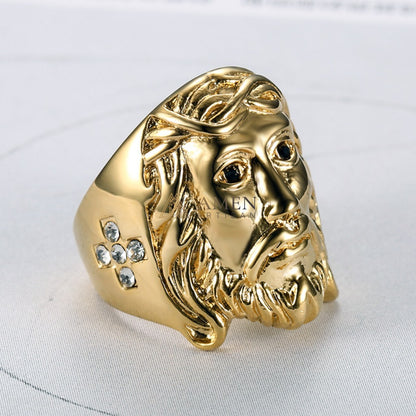 Zircon Jesus Crown of Thorns Ring Amen Artisan