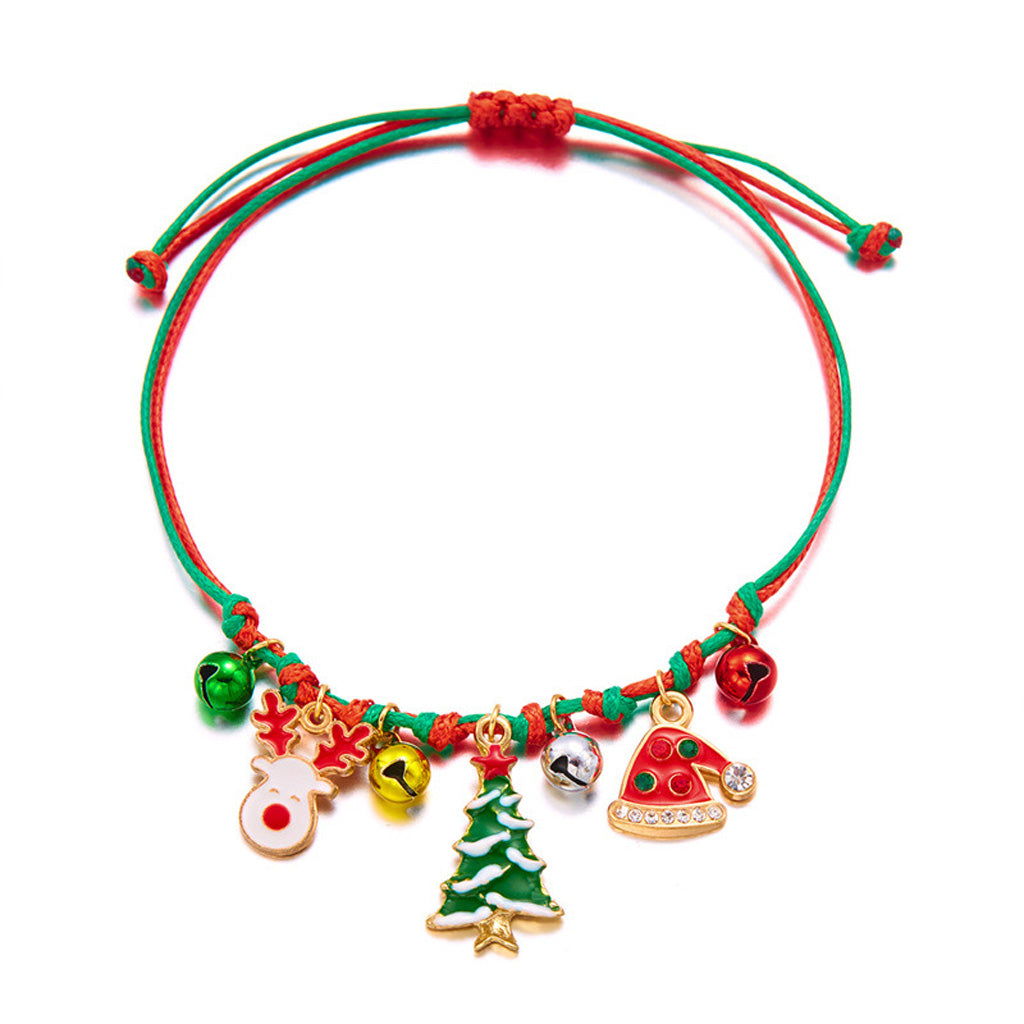 Adjustable Christmas Charm Bracelet
