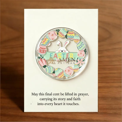 Handmade Easter Pocket Figurine Amen Artisan