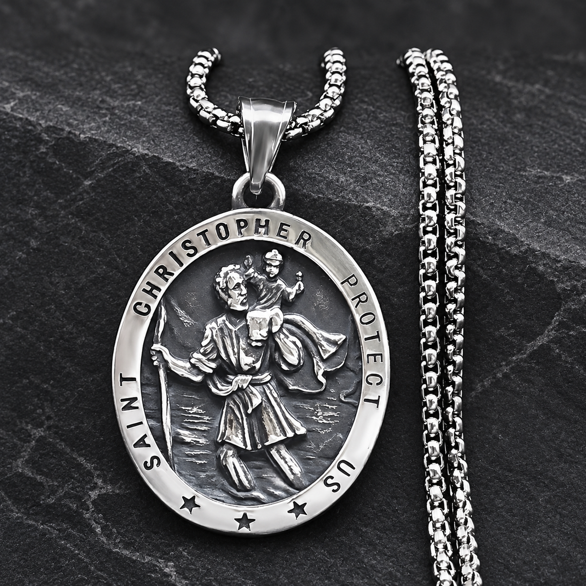 【DEAL TODAY】St. Christopher Traveler Medal Necklace