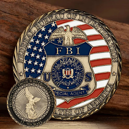 St Michael Challenge Coin - FBI -Amen Artisan