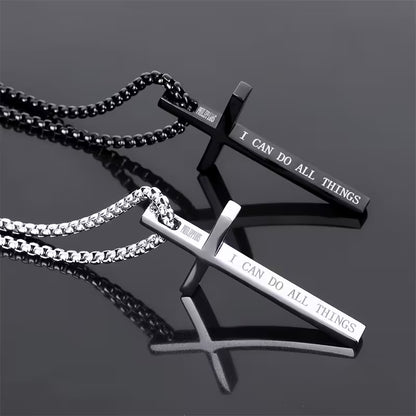 【DEAL TODAY】Philippians 4:13 Cross Necklace