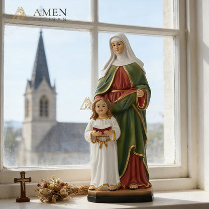 Virgin Mary with Child Statue Amen Artisan